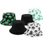 FHH-02 12pk Reversible Leaf Print Bucket Hat Assorted Colors