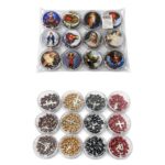 12pk Wooden Guadalupe Mary Cross Rosary Mix