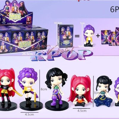 6PK K-Pop Anime Style Figure Set Collectible Toy