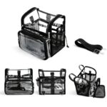 Clear Mesh Travel Organizer Bag Multi Cosmetic Storage