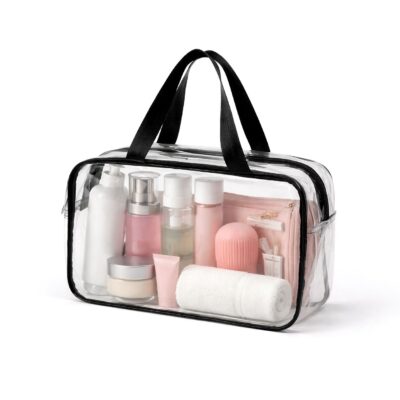 Clear Cosmetic Tote Bag for Travel Makeup and Storage