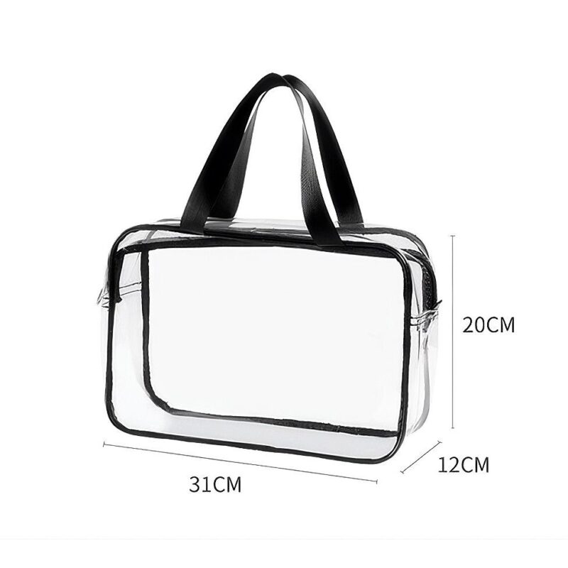 Clear Cosmetic Tote Bag for Travel Makeup and Storage