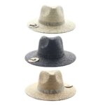12pk Straw Fedora Hat with Accent Band Assorted Pack Summer Boutique Fashion Hat
