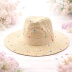 12pk Rhinestone Straw Fedora Hat Assorted Pack Summer Sparkle Boutique Hat