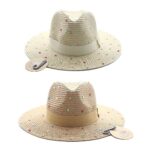 12pk Rhinestone Straw Fedora Hat Assorted Pack Summer Sparkle Boutique Hat