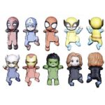 Superhero Phone Decoration Figure Monitor Clip Toy Mini Hero Display Collectible