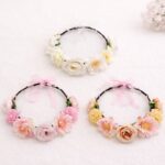 Floral Flower Crown Headband Bridal Wedding Flower Crown Boho Festival Hair
