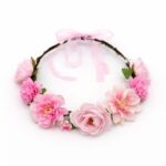 Floral Flower Crown Headband Bridal Wedding Flower Crown Boho Festival Hair