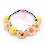 Floral Flower Crown Headband Bridal Wedding Flower Crown Boho Festival Hair