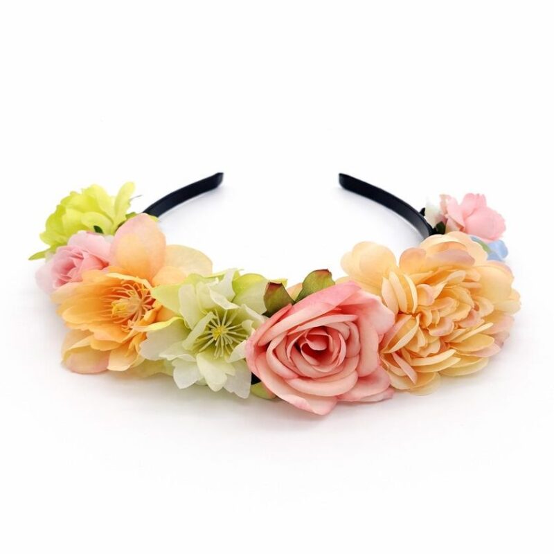 Floral Flower Headband Boho Floral Headband Plastic Headband Wedding Festival