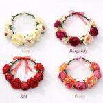 Boho Floral Flower Crown Headband Bridal Wedding Flower Crown Festival Hair