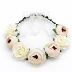 Boho Floral Flower Crown Headband Bridal Wedding Flower Crown Festival Hair
