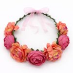 Boho Floral Flower Crown Headband Bridal Wedding Flower Crown Festival Hair