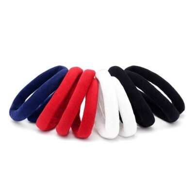 12pk Seamless Elastic Hair Ties Assorted Colors No Damage Soft Stretch Ponytail
