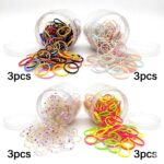 12pk Mini Elastic Hair Ties Assorted Colors Soft Stretch