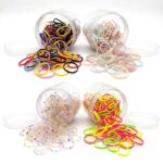 12pk Mini Elastic Hair Ties Assorted Colors Soft Stretch