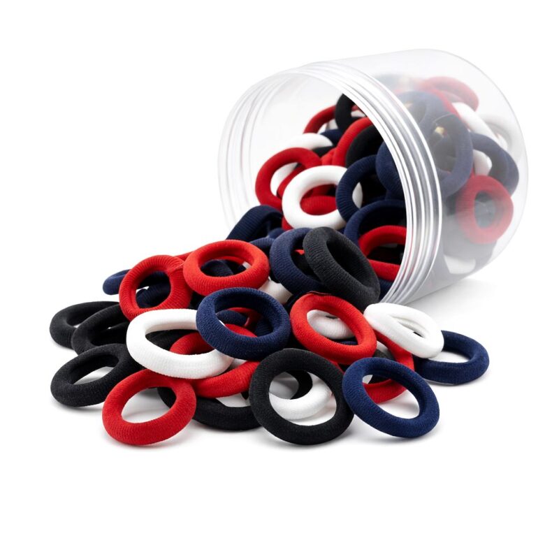 12pk Elastic Ponytail Hair Ties Assorted Colors Stretch band