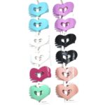 12pk Heart Cutout Hair Claw Clips Glossy Cute Heart Shape Jaw Clips Women Hair
