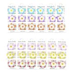 12pk Mini Plumeria Flower Snap Hair Clips 36pk Frangipani Small Barrettes Kids