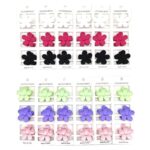 12pk Mini Daisy Flower Snap Hair Clips 36pk Small Matte Barrettes Kids Hair