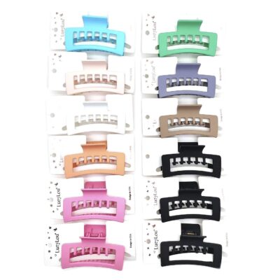 12pk Matte Hair Claw Clips Strong Grip Jaw Clips Non Slip Classic Hair
