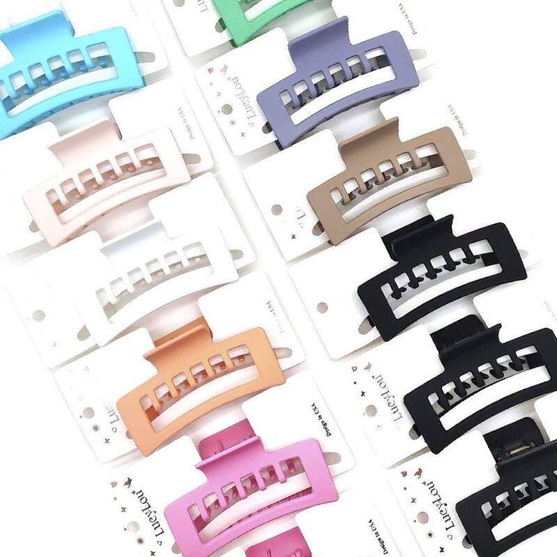 12pk Matte Hair Claw Clips Strong Grip Jaw Clips Non Slip Classic Hair